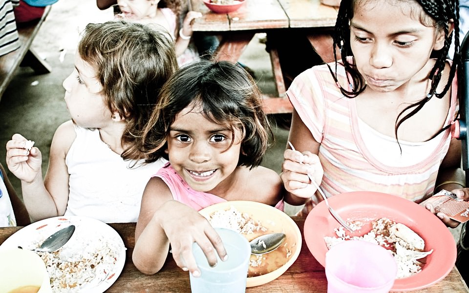 Lunchpauze kinderen